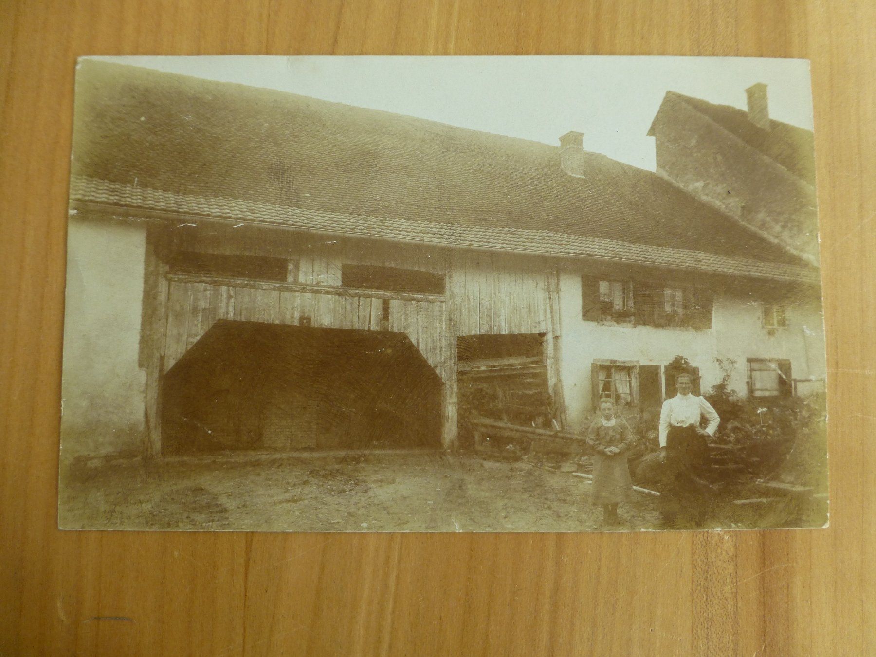 Ansichtskarten: Biberen??, Ansichtskarte, Stempel Limpach 1910 – Gebraucht aus Bettlach von 1saurer