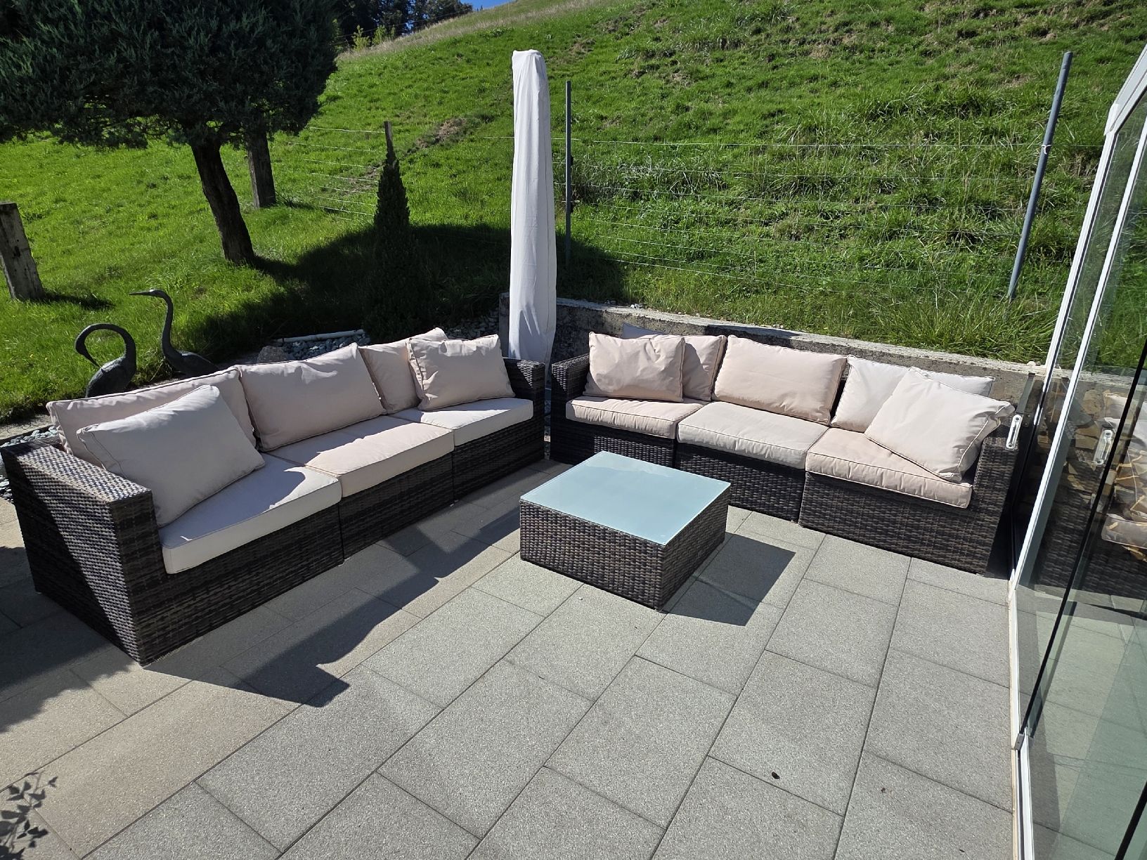 Divani: Rattanlounge / Gartenlounge / Sofa – Usato da Richenthal venduto da Grabwinder