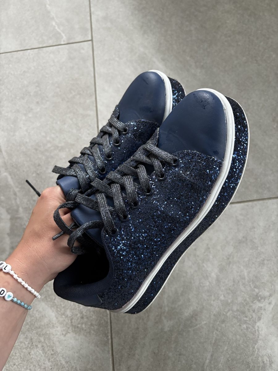Scarpe da donna: Blaue Glitzerschuhe Gr. 38 – Nuovo (secondo la descrizione) da Amriswil venduto da Ka_Sc 1