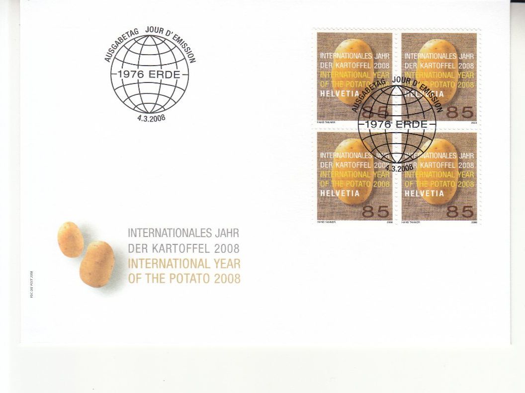 Tutti i francobolli: SBK 1263 im 4er-Block FDC – Usato da Bürglen TG venduto da StampGraf