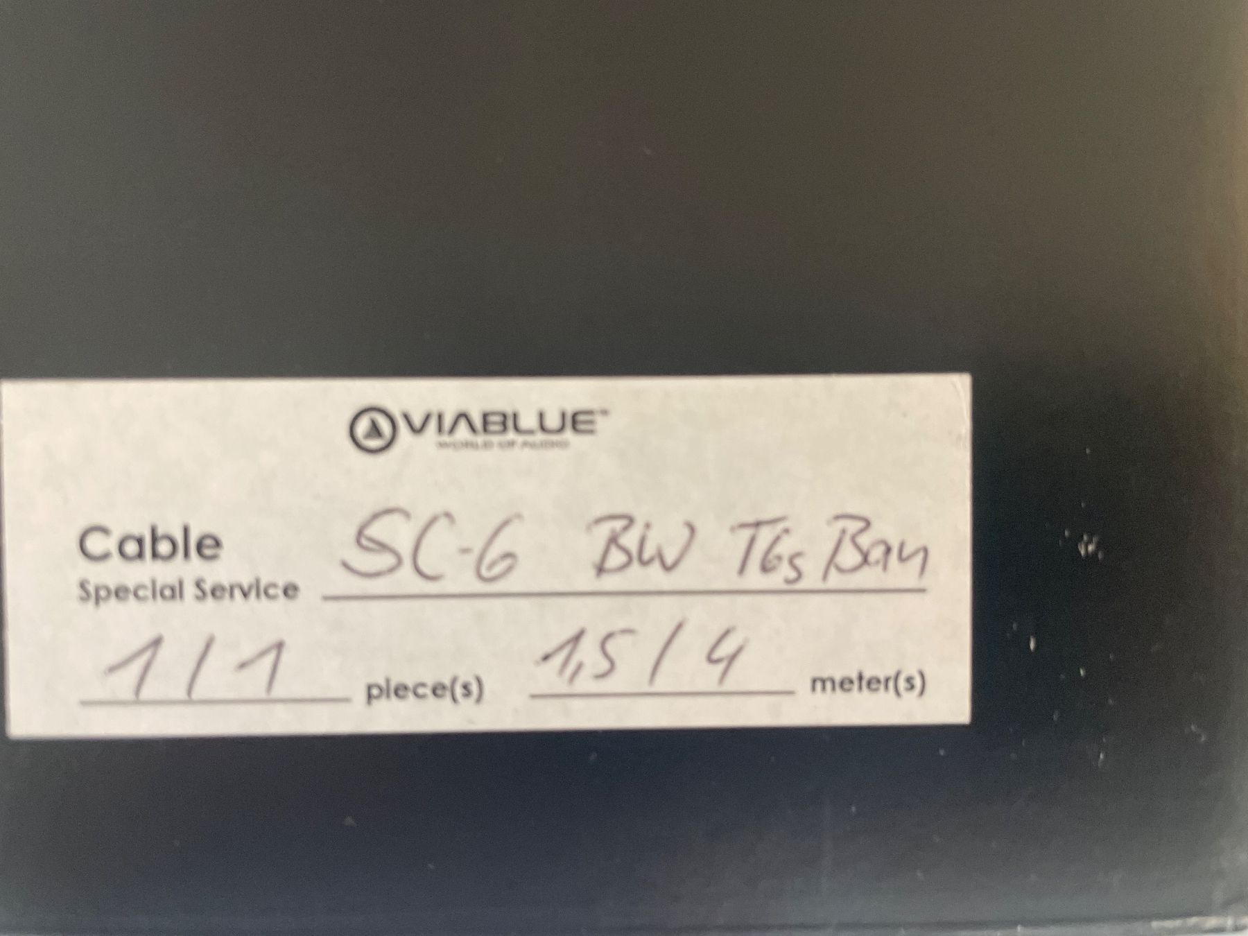 Viablue Cavi: VIABLUE SC-6 Air 1.5m & 4.0m BiW – Usato da bottighofen venduto da mar_j5gb 2