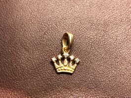 Eleganter Anhänger mit Diamanten aus 14 Karat Roségold 585