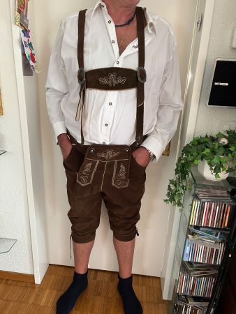 Wildledertrachtenhosen Set