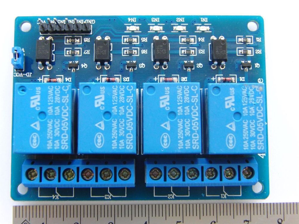 4-Kanal Relais 5V für Arduino, Raspberry (Neu (gemäss Beschreibung)) in ...