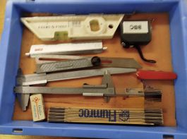 Messwerkzeug Set Messschieber Winkelmesser Massstab