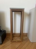 Blumenständer Holz Metall quadratisch gebraucht