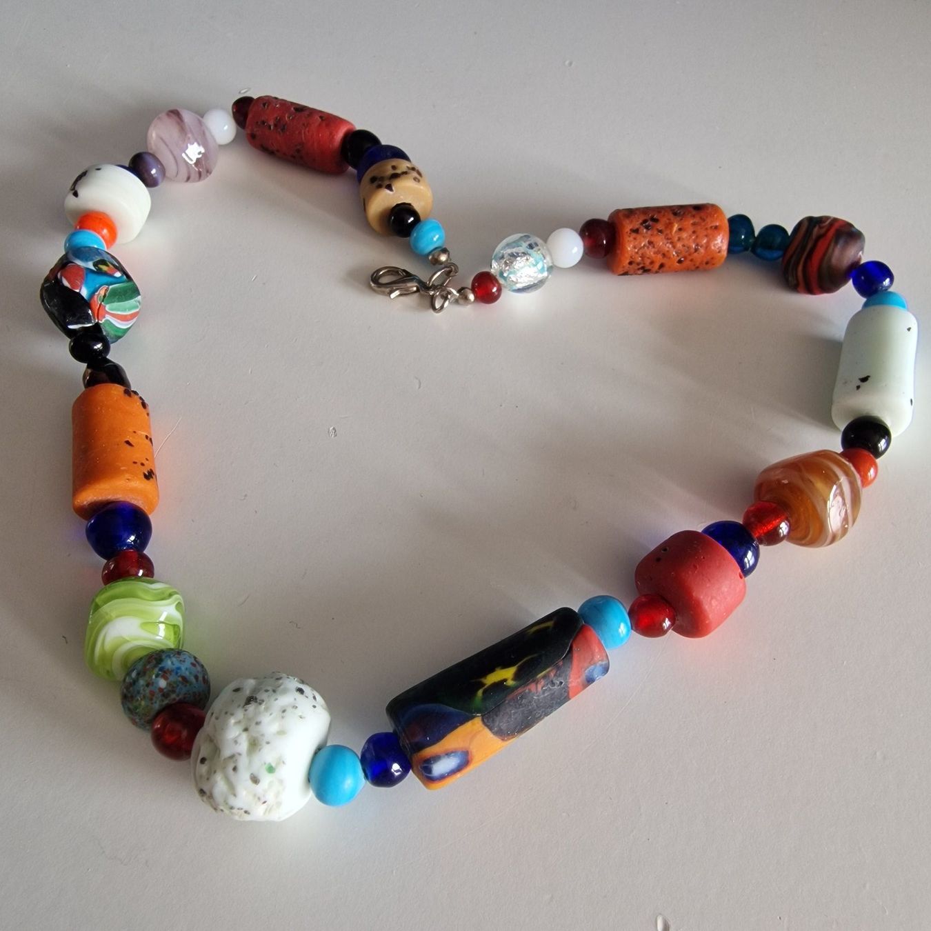 Murano Bicchieri: Alte Millefiori-Halskette, Muranoglas – Usato da Birr venduto da sen_8djr 1
