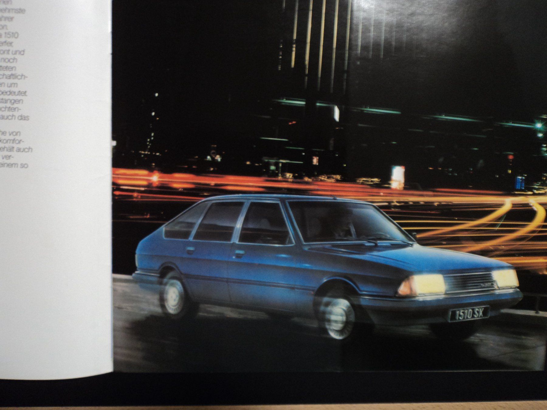 Talbot Documenti: Prospekt Talbot 1510 1979 – Usato da Schwarzenburg venduto da modelCARama 3