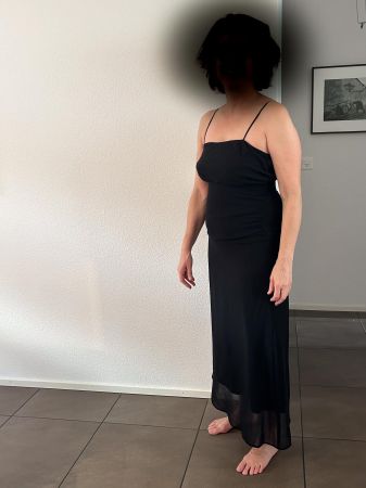 Cocktail Kleid Angie, schwarz, Taillienumfang 74cm
