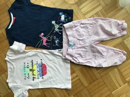 2 T-Shirts + Sommer-Hose Grösse 92/98 - Porto 3.40