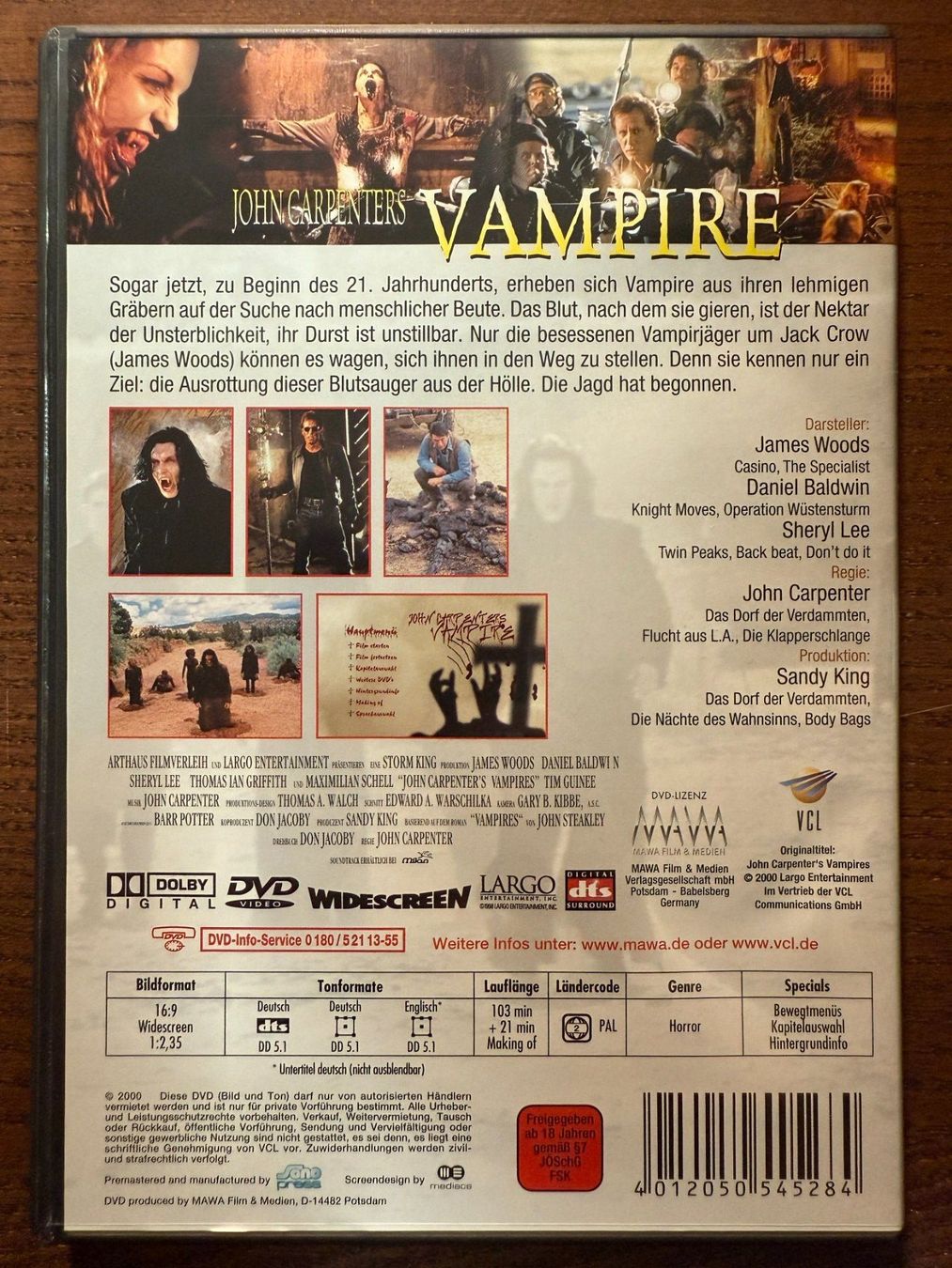 Tutti i DVDs: John Carpenters - Vampire – Usato da Zürich venduto da FilmFreunde 1