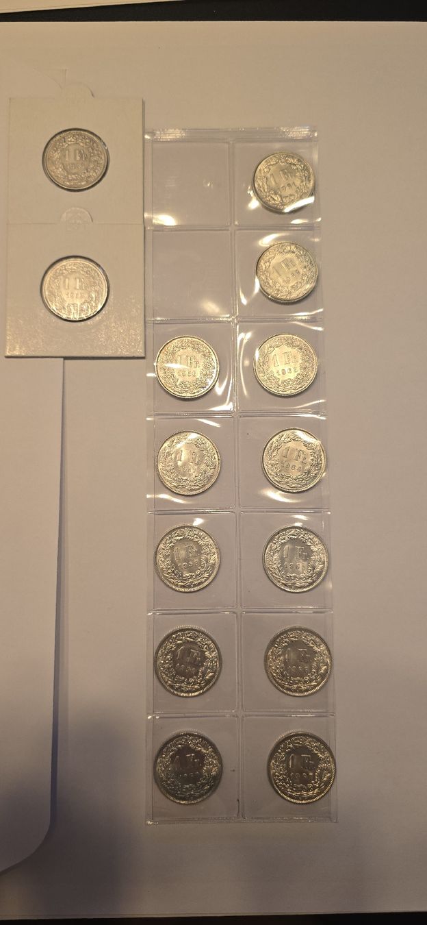 Alle Münzen: Pieces 1chf 1953 - 1967 ab 1.- – Neu (gemäss Beschreibung) aus Fribourg von yan_z5fr