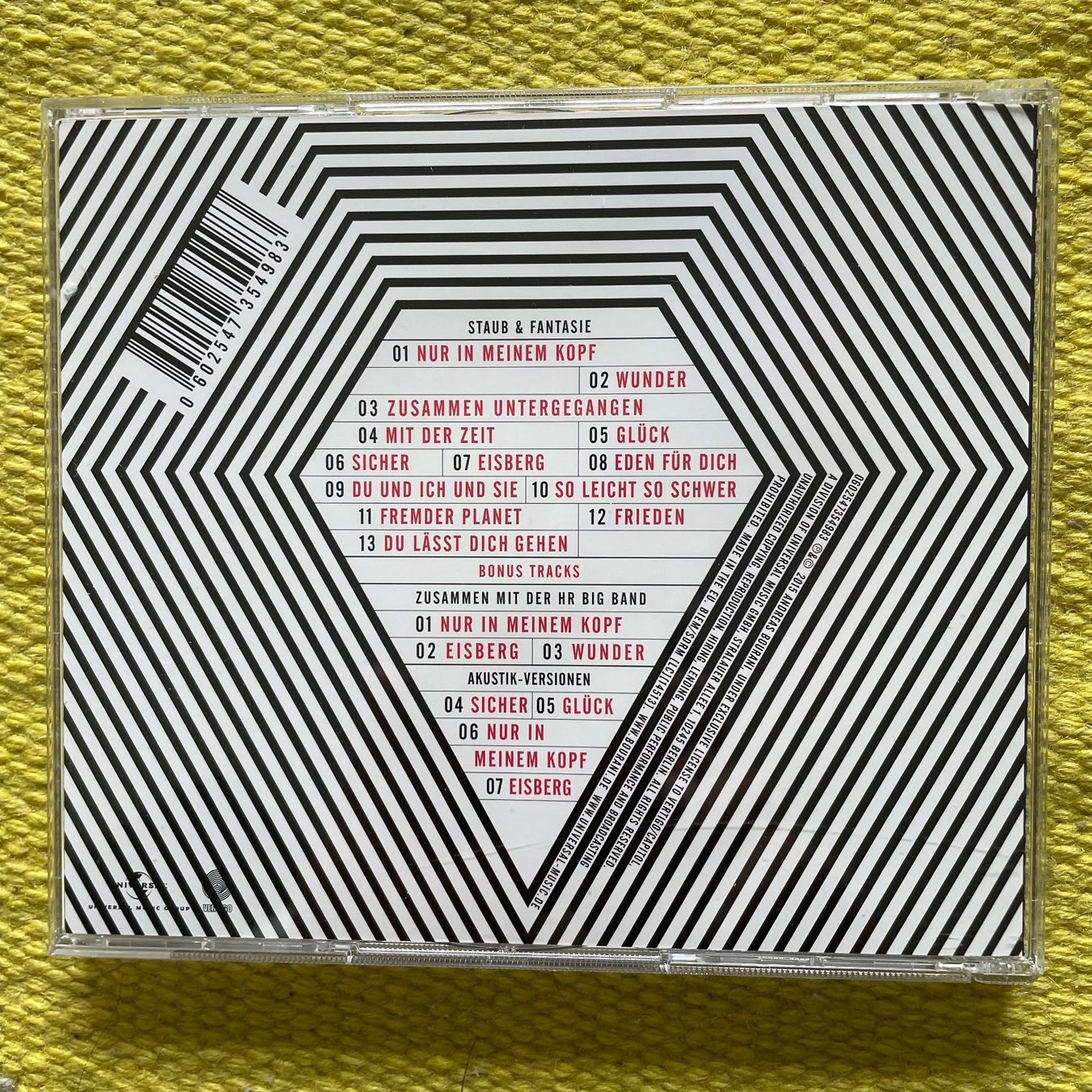 CD: ANDREAS BOURANI-2CD STAUB&FANTASIE – Usato da Rorschacherberg venduto da CD-Roli 1