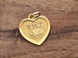 Anhänger 18K Gelbgold (punziert 750) Wassermann
