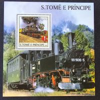 Sao Tome und Principe-Mi Block 466 ** (2003) Bahnmotive