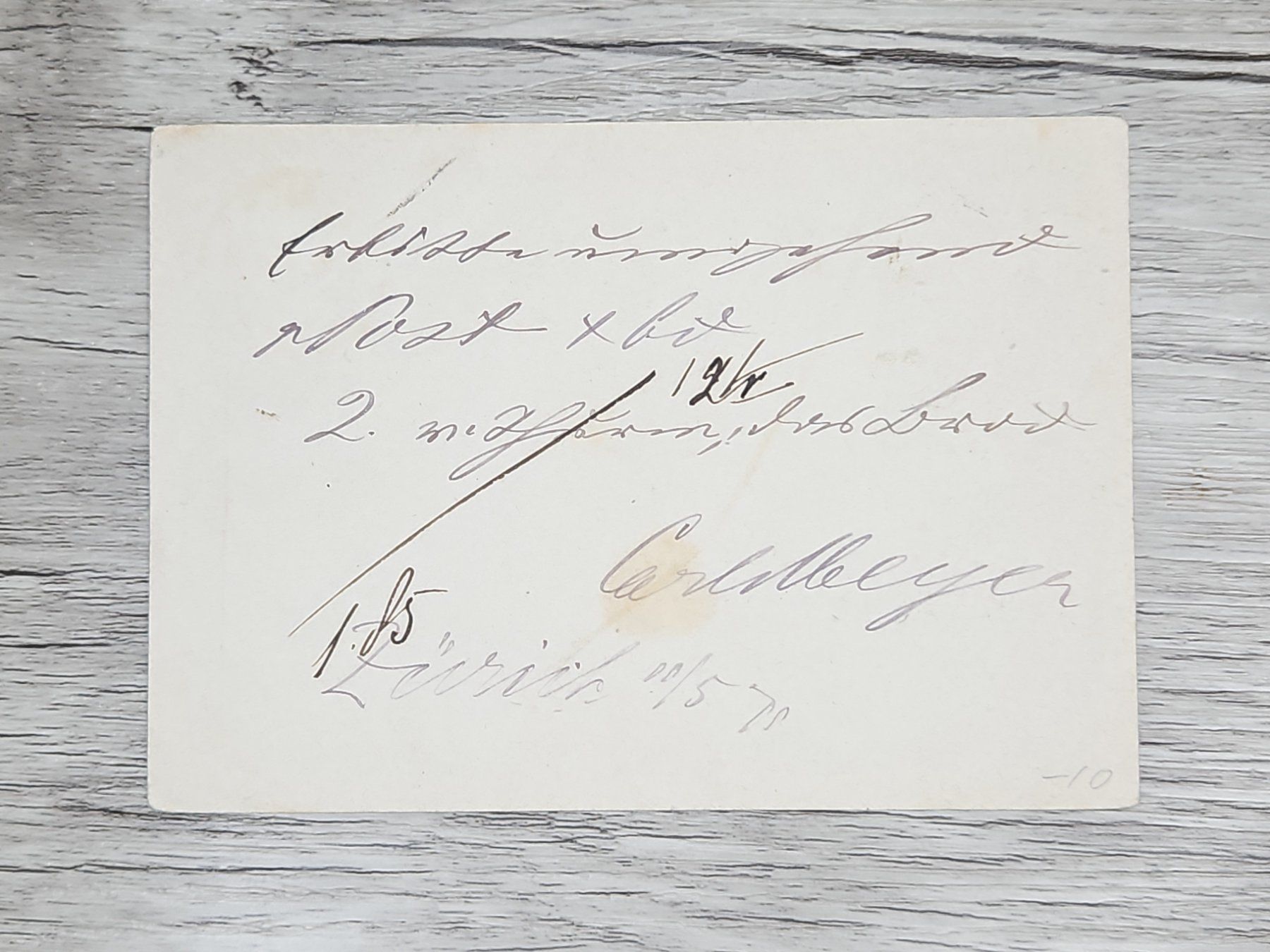 Alle Briefmarken: CL04 2x Carte Postale + Timbre Suisse 1871/72 – Gebraucht aus Cousset von Patrick_Collections 1