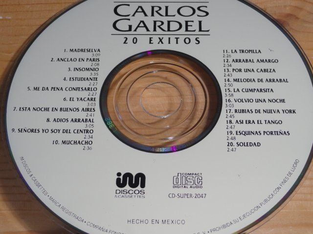 CDs: collection 3CD's - Melingo, Càceres, Gardel – Gebraucht aus Unterbäch VS von diquq 4