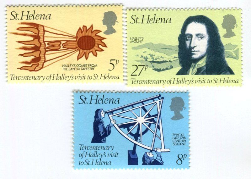 Tutti i francobolli: Briefmarken "Komet Halley". St. Helena – Nuovo e nell'imballaggio originale da Basel venduto da Butsch5