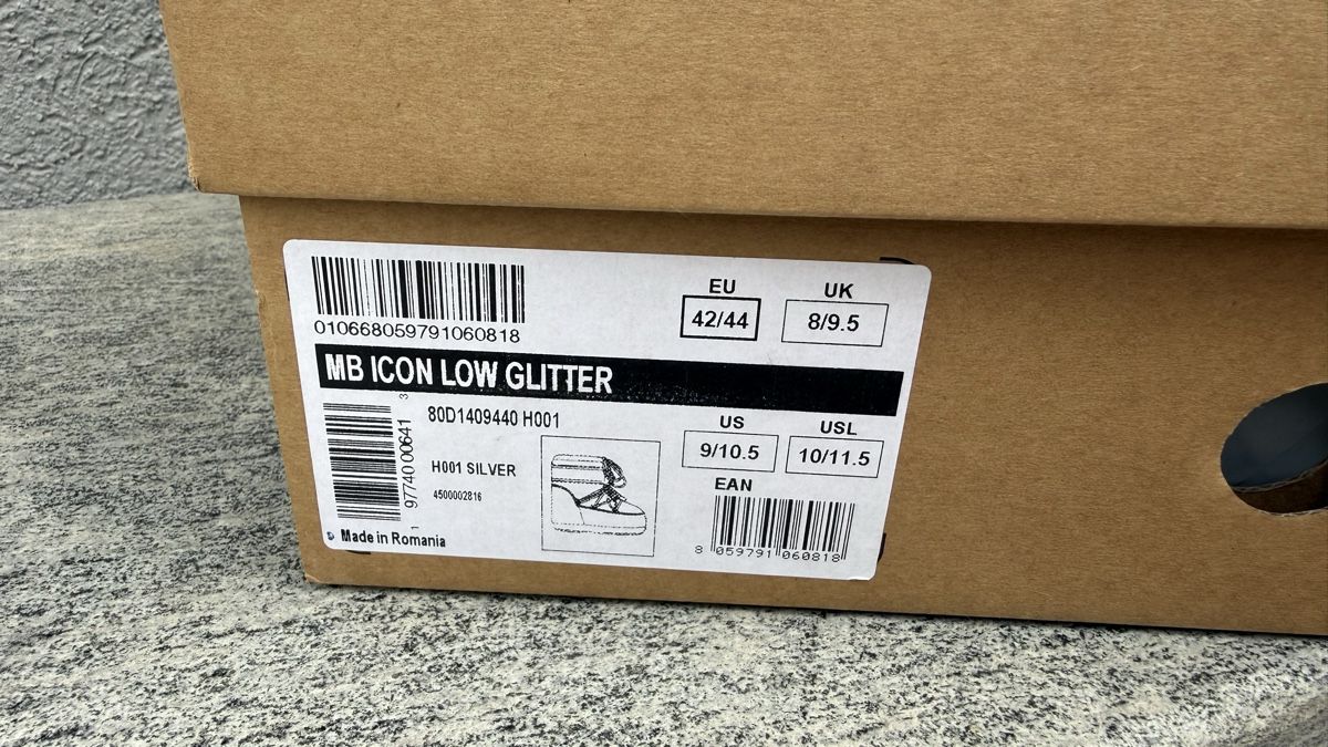 Moon Boot Herrenschuhe: Moonboot Icon Low Glitter Silver 42/44 – Neu (gemäss Beschreibung) aus Basel von Campanelle 1