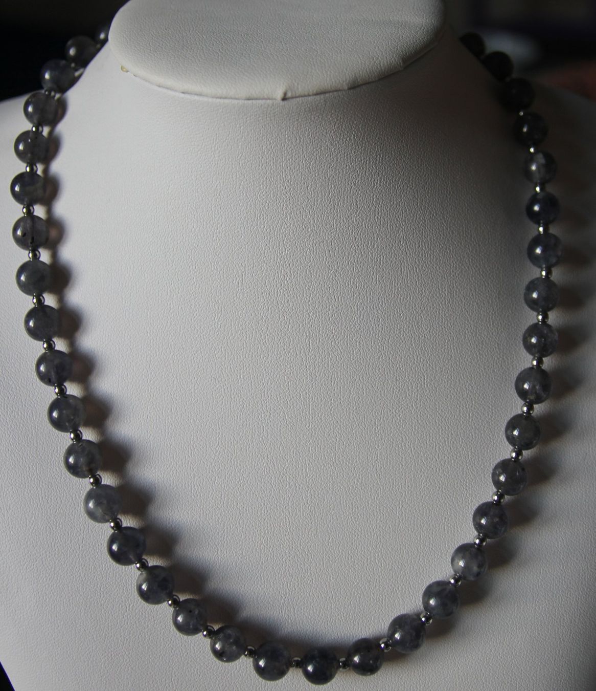 Catenine: NEU: iolith Kette Collier Wassersaphir mit Edelstahl – Nuovo (secondo la descrizione) da Matten b. Interl venduto da Edelsteingalerie 7