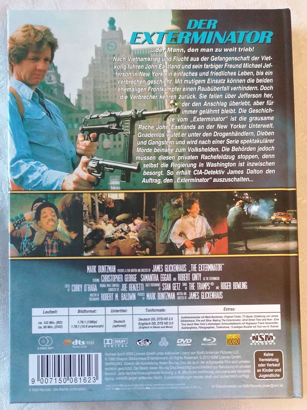 Tutti i DVDs: Der Exterminator - Mediabook - Blu-ray + DVD - limitiert – Usato da Oberurnen venduto da mackrokodile 1