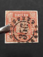 Bayern Wertziffern Mi-Nr. 13 gestempelt Geprüft 220 Fr