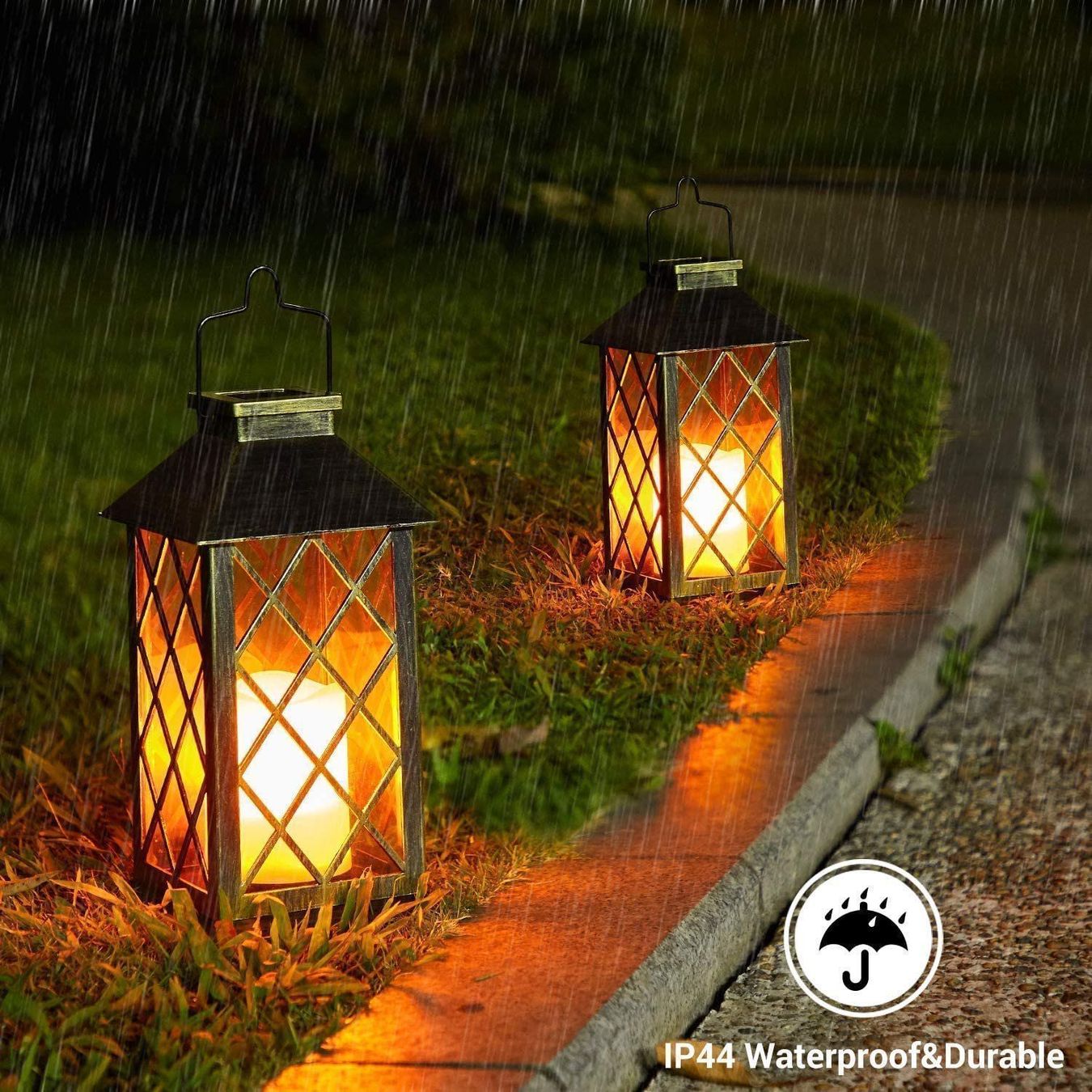 Lampade: Solarlaternen Gartenlaternen Solarleuchten 2er Set flackernd – Nuovo e nell'imballaggio originale da Dörflingen venduto da Nixhub 4