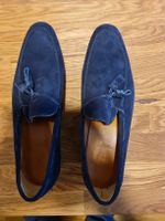 Moreschi Schuhe. Nabukleder Dunkelblau