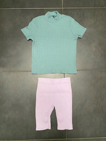 Shirt und Bikershorts in Pastel im Set - Grösse M/L