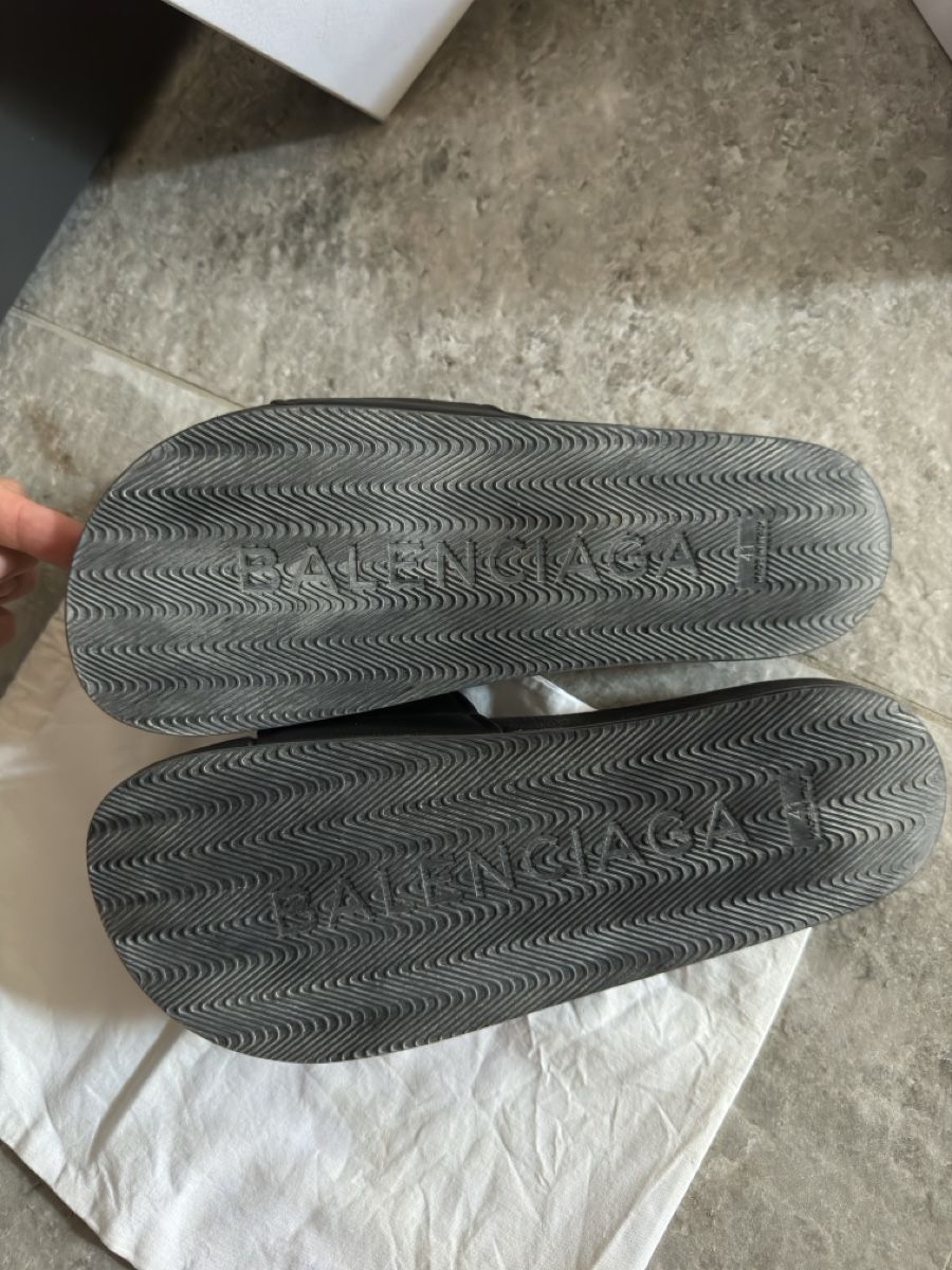 Balenciaga Scarpe da uomo: Balenciaga Leder slide – Usato da Aristau venduto da Evelinik 5