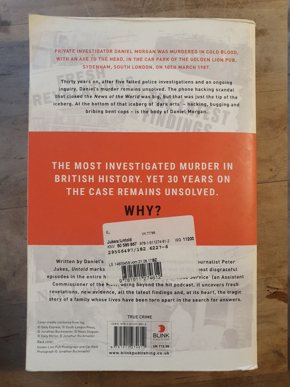 Libri: Untold Alastair Morgan Peter Jukes Blink – Usato da Zürich venduto da loosebone 2