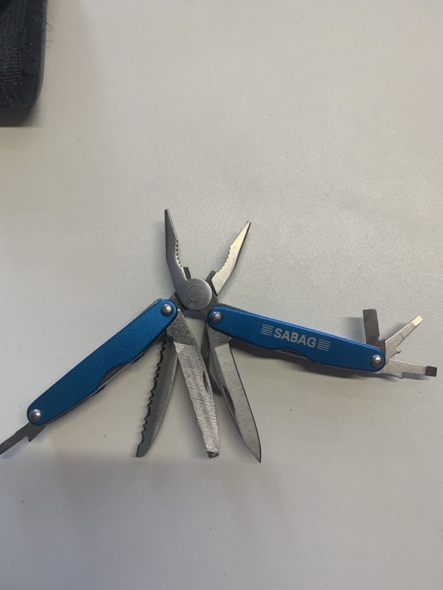 Taschenmesser: SABAG Multi-Tool blau mit Etui guter Zustand – Gebraucht aus Wiggen von Antoniotto 1