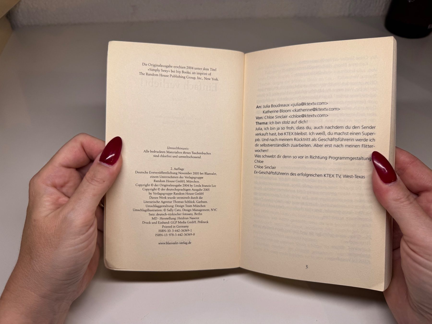 Libri: ROMAN: Linda Francis Lee, Einfach verliebt – Usato da Grosswangen venduto da Deutsche_Romane 3