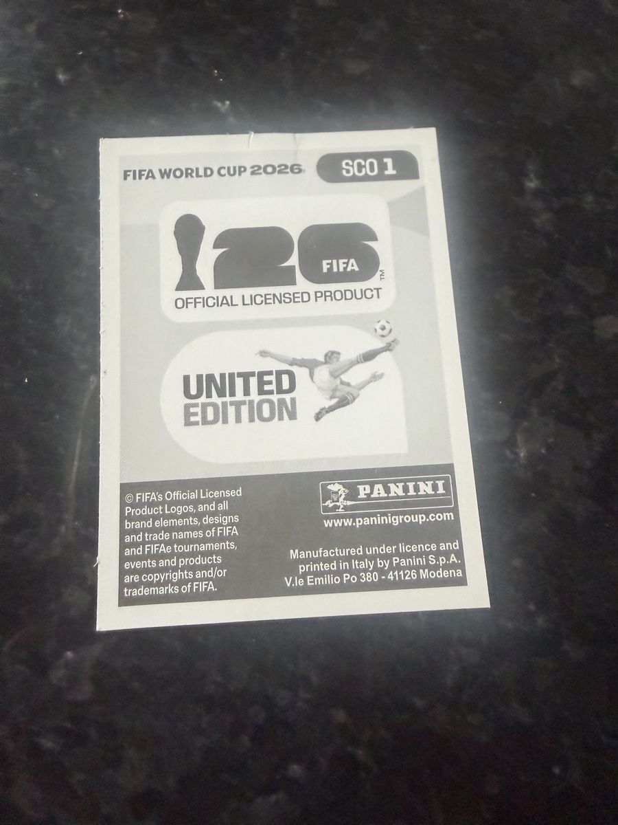 Panini Carte collezionabili: FIFA World Cup 2026 Sticker SCO 1  – Usato da Feldbrunnen venduto da cleo09 1