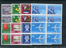 1959/60 Werbemarken im Viererblock **
