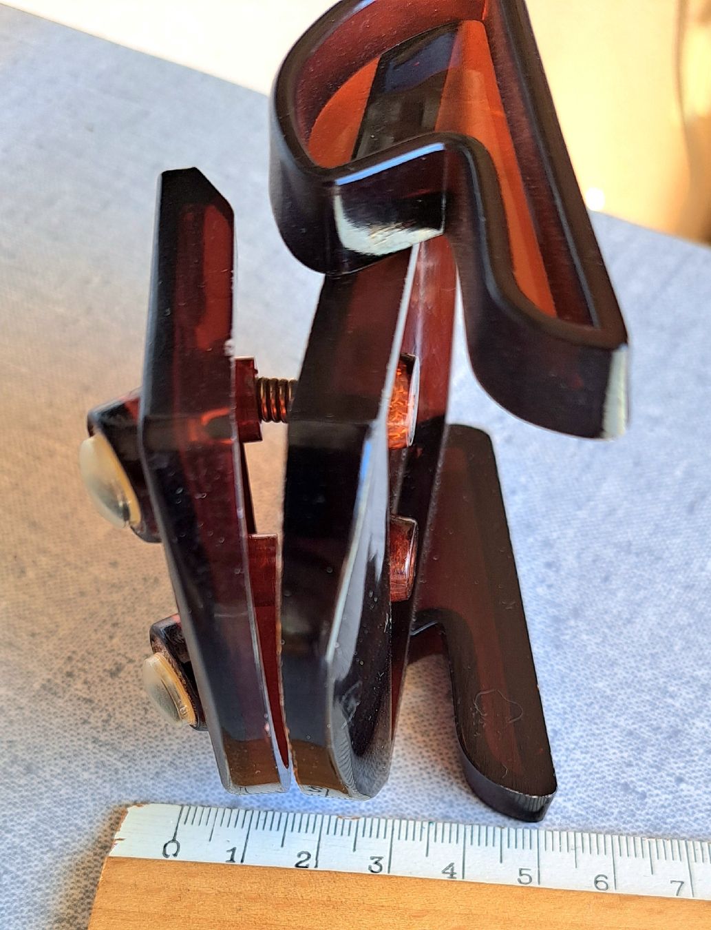 Pinze: "Trombone en acrylique 70´/ pince documents vintage – Usato da Hauterive NE venduto da ali_vintage 6