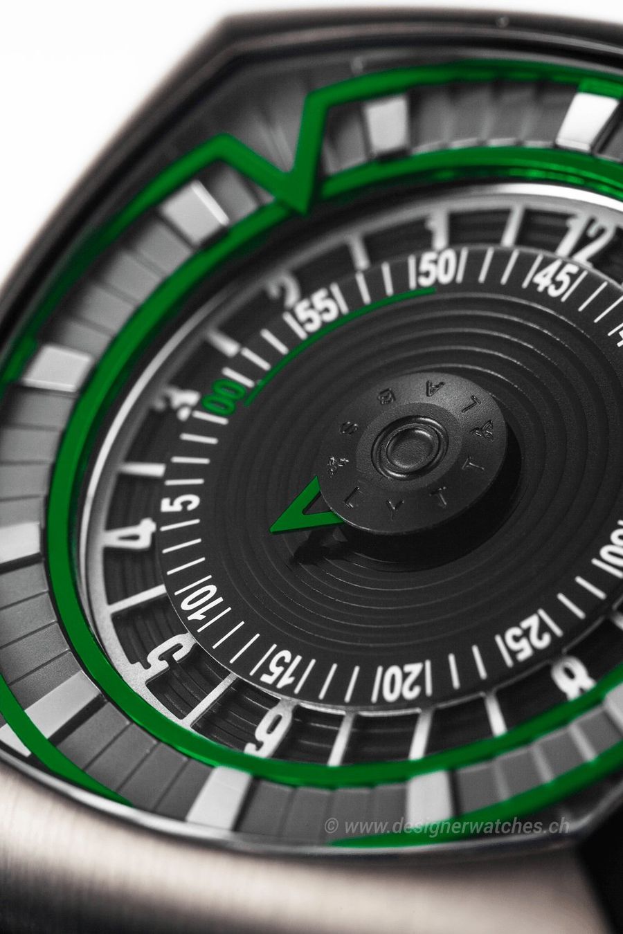 Orologi: Lytt Labs Inception Green Armbanduhr Automatic Saphirglas – Nuovo e nell'imballaggio originale da Biel/Bienne venduto da Qlocker 3