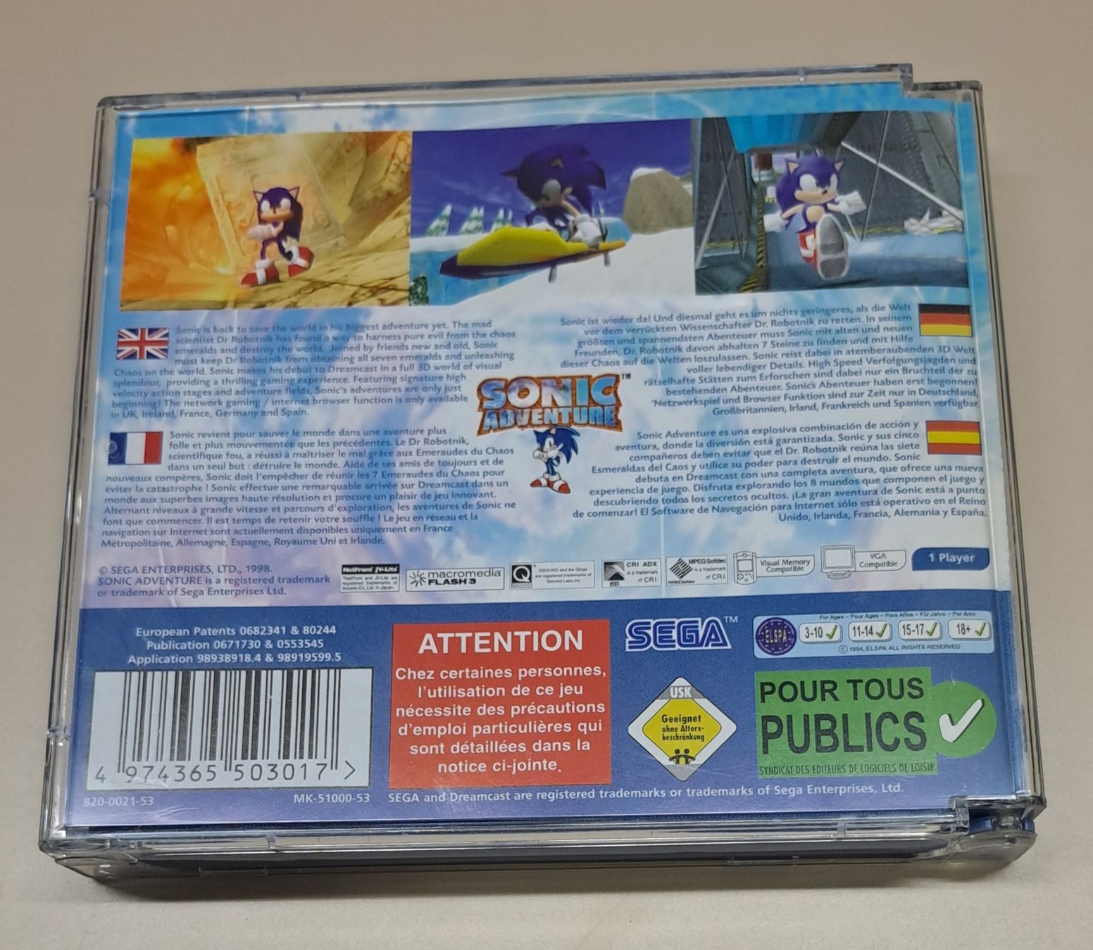 Sega Spiele: Sonic Adventure - Dreamcast – Gebraucht aus Bünzen von Rtron 1