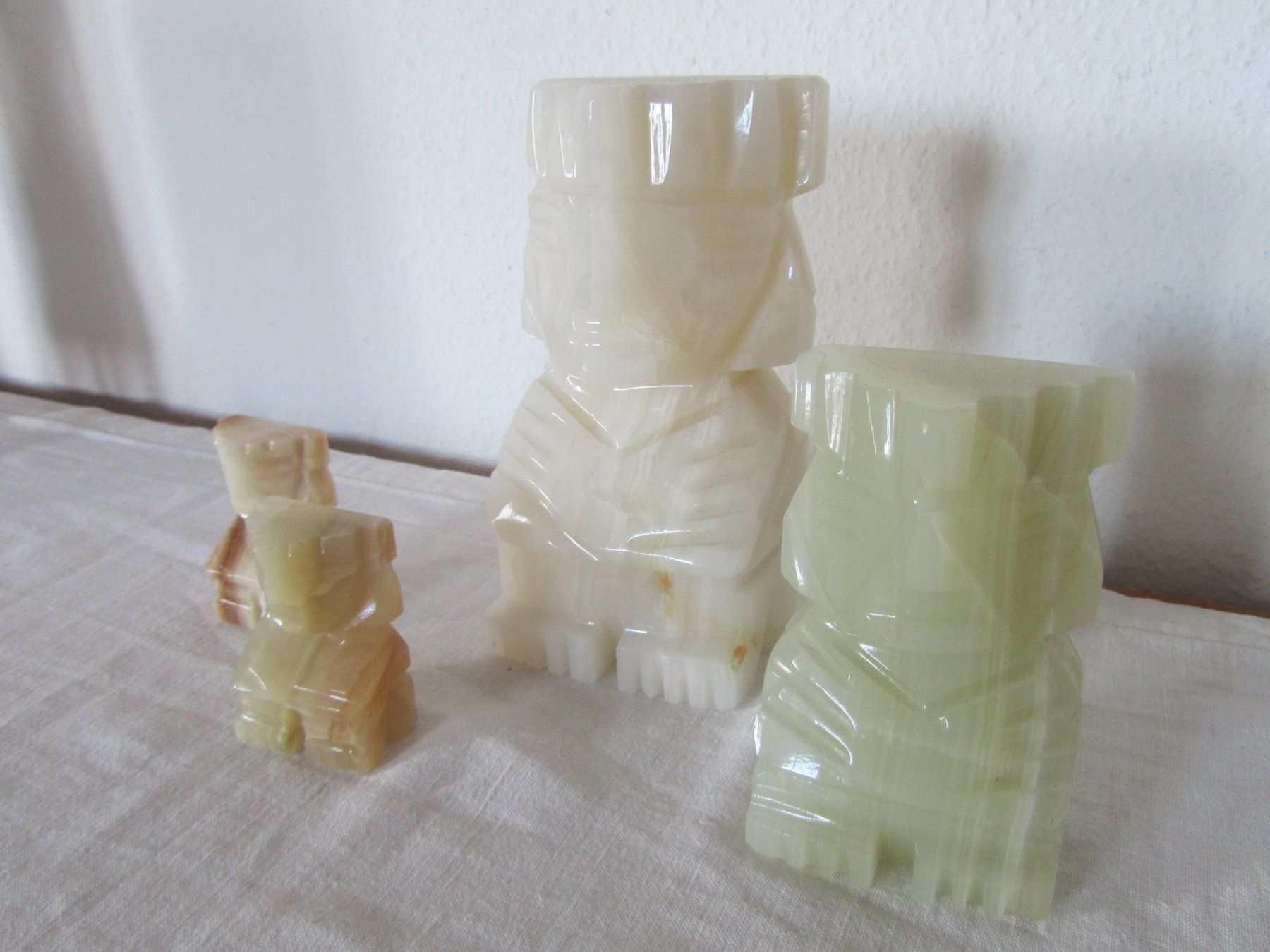 Sculture & Statue: 4 mexikanische Onyx-Statuen – Usato da Seengen venduto da mikelele 1
