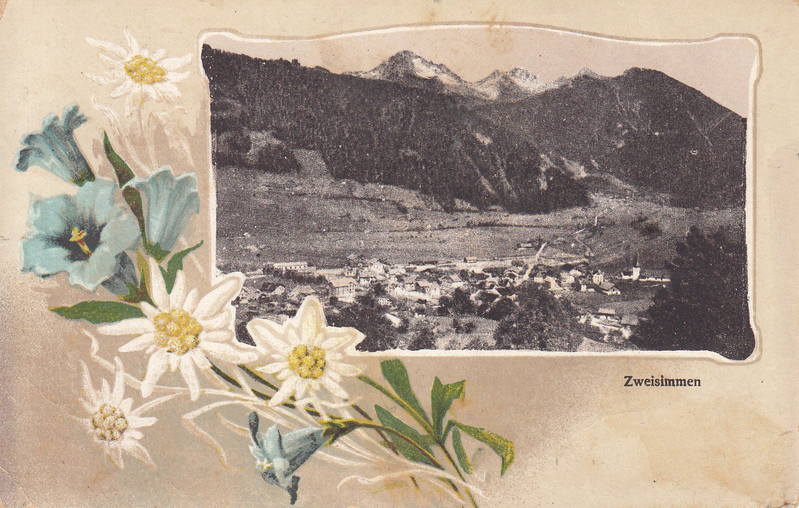 Cartoline postali: Zweisimmen 1923 – Usato da Bürglen TG venduto da StampGraf