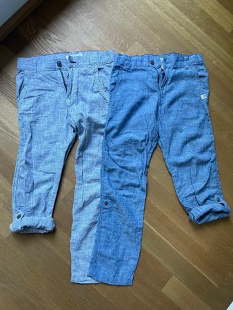 Duopack Leinen-Hosen Kids, Gr. 140 H&M (gross geschnitten)