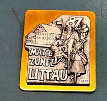 Fasnachtsplakette Littau 1987 Gold Mättli-Zunft Littau