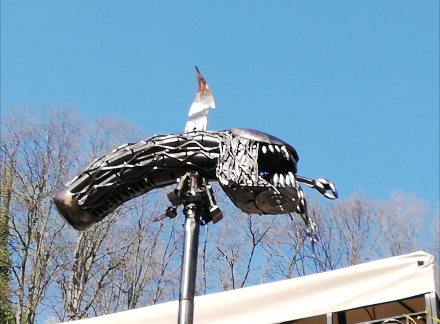 Statuette: Predator Alien Alienkopf Kunst Metal Figuren – Usato da waldenburg venduto da vr161069 2