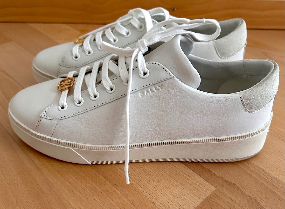Bally Scarpe da donna: Neue Bally Sneakers - Kalbsleder - weiss – Nuovo (secondo la descrizione) da Kloten venduto da Frozenflame 4