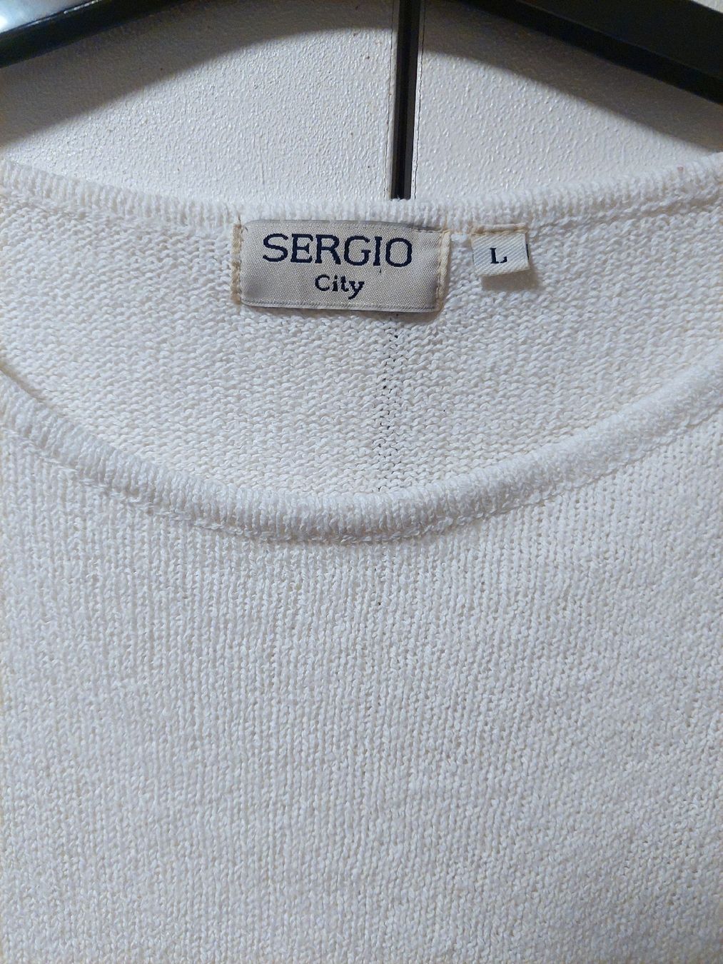 Maglioni & Felpe: Sergio City Feinstrick-Damenpullover, Weiß/Schwarz, Gr. L – Usato da Ostermundigen venduto da BagsAndMore 4