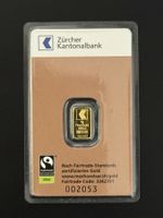 Goldbarren 1g Zürcher Kantonal Bank
