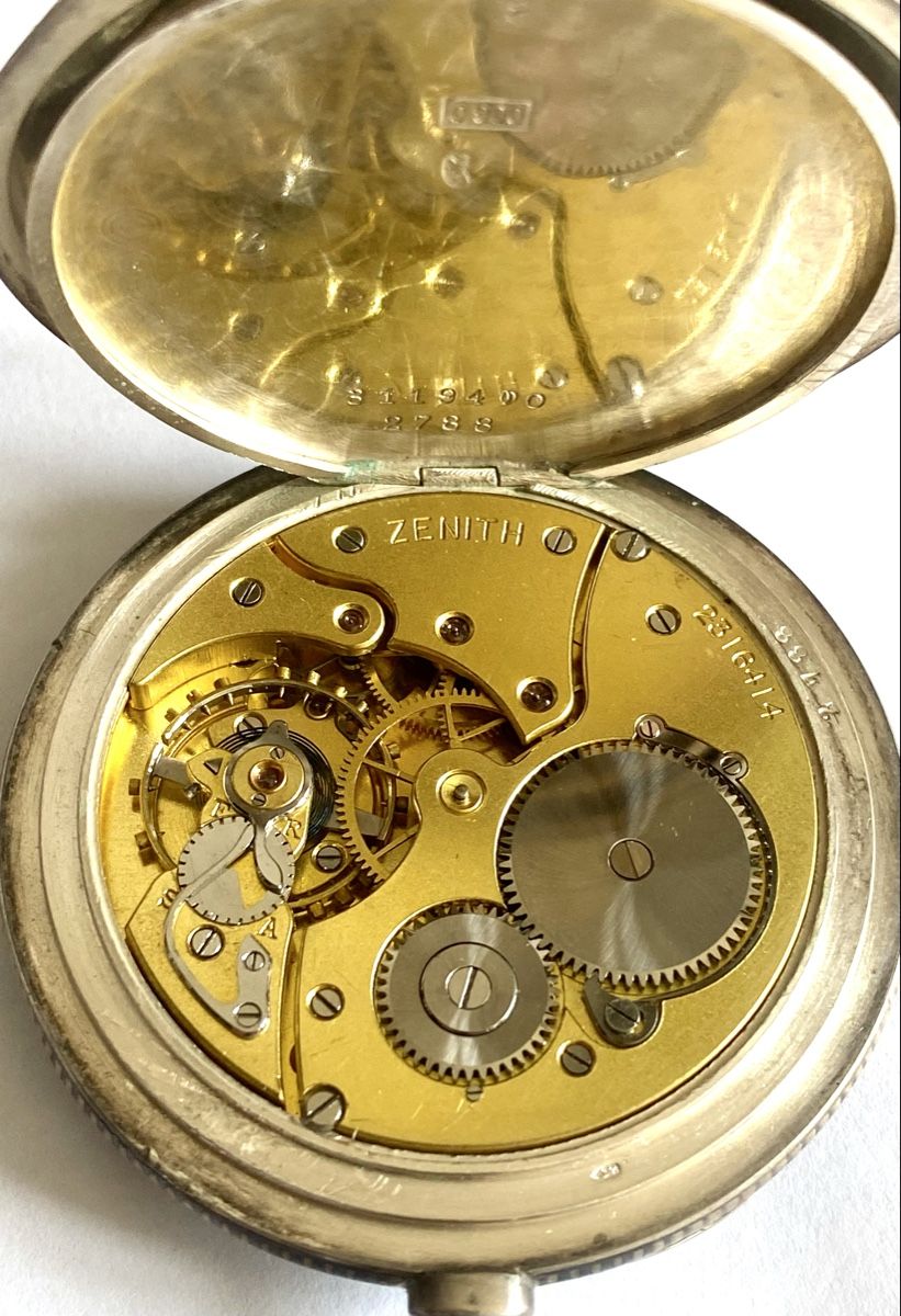 Zenith Orologi: Zénith vintage gousset argent carrure nielée – Usato da Montagny-la-Ville venduto da SecondA6Heuer 2