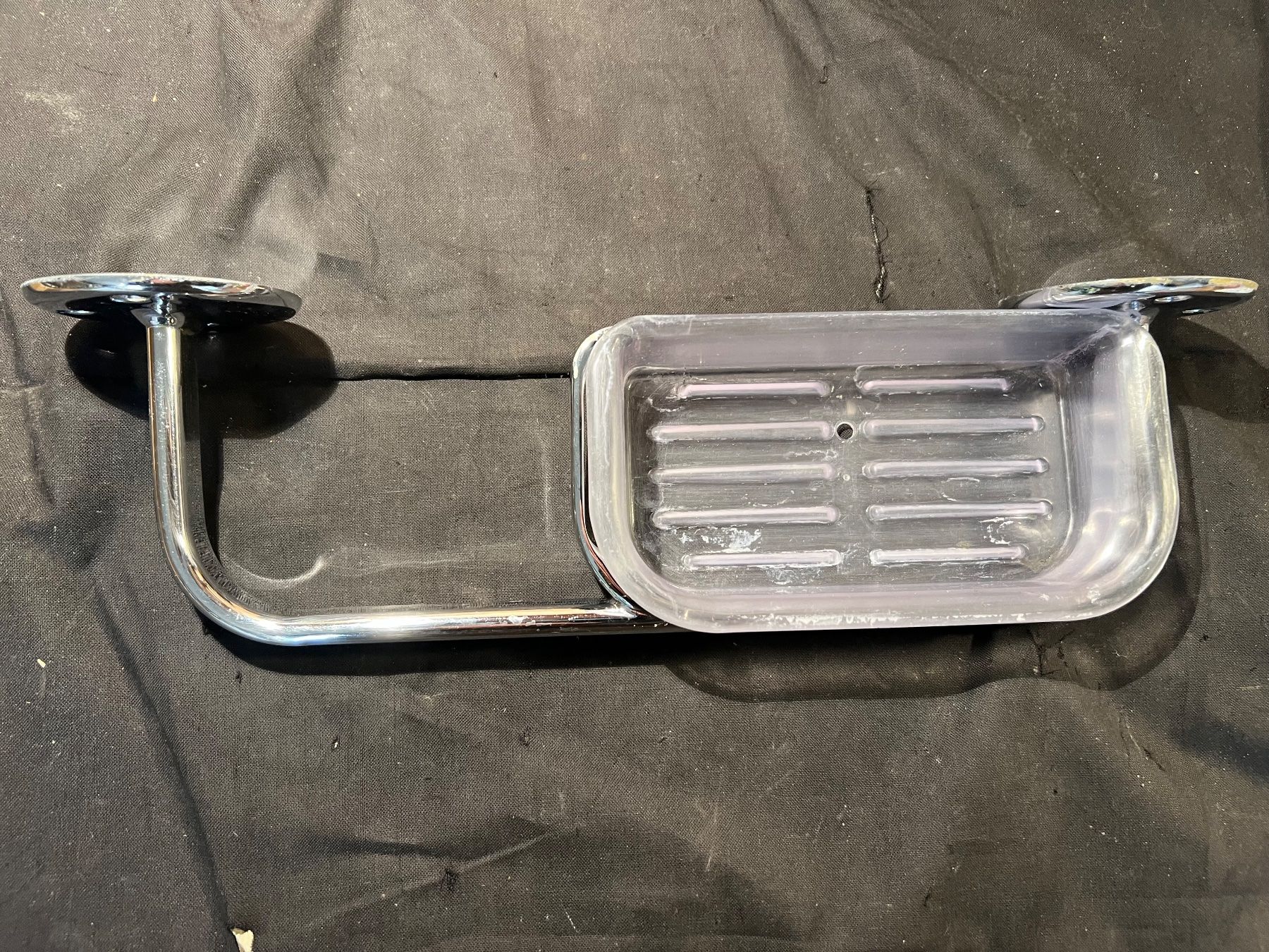 Portasapone: Chrom Seifenschale mit Halterung, Vintage – Usato da Niederrohrdorf venduto da ledergerber 1
