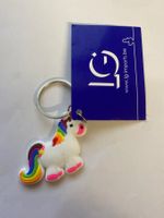 Porte-clés licorne en caoutchouc coloré, occasion