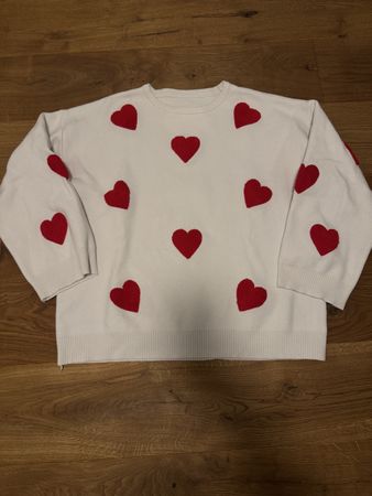 Damen Pullover mit Herzen